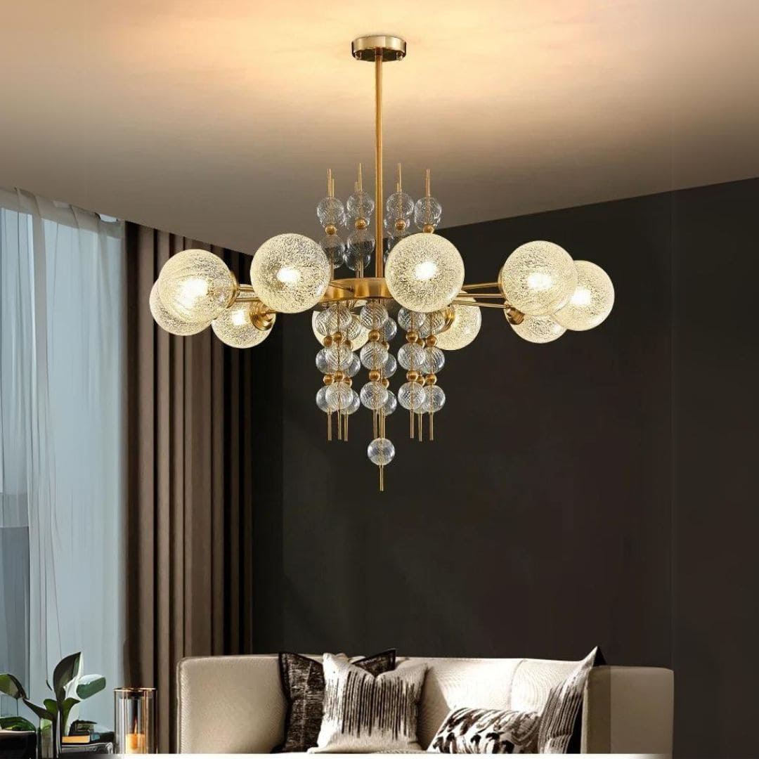 Sophisticated Calypso chandelier featuring stylish design and durable materials.