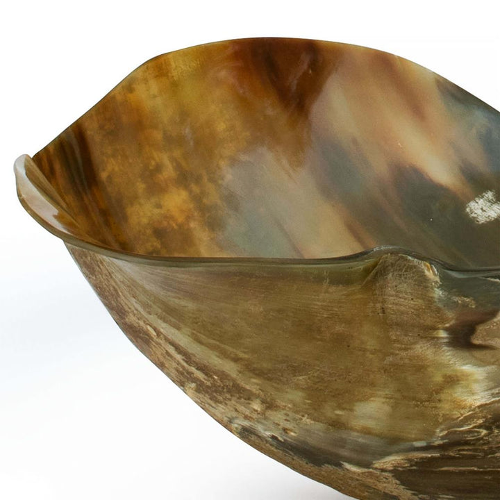 Global Bazaar Natural Black Horn Decorative Bowl