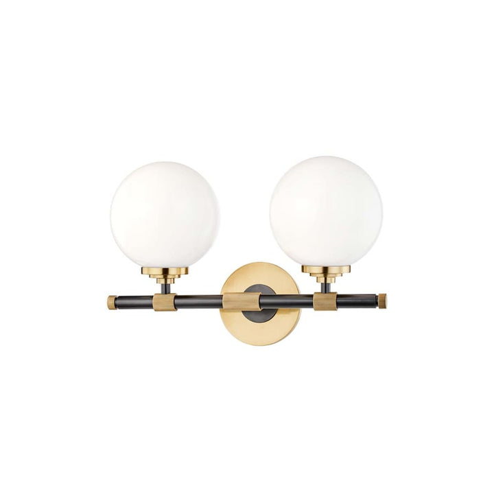 Bowery 2 Light Wide Bathroom Vanity Light