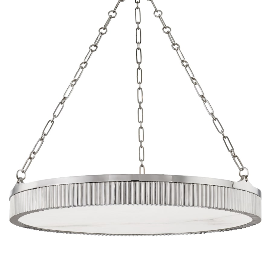 Lynden 8 Light Wide LED Drum Chandelier